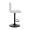 Armen Living Duval Adjustable White Faux Leather Swivel Bar Stool LCDUBABLWH - alternate 8